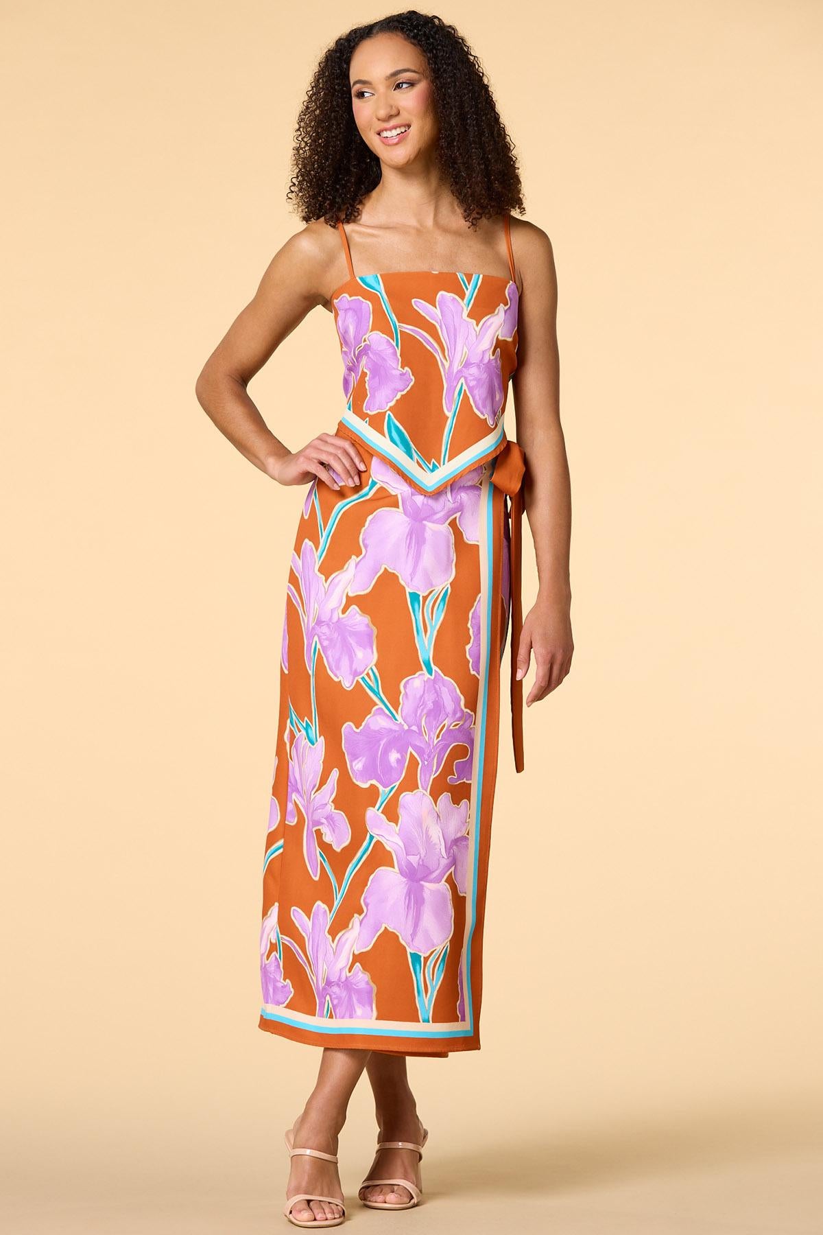 Versona cabo sunset handkerchief top MULTI