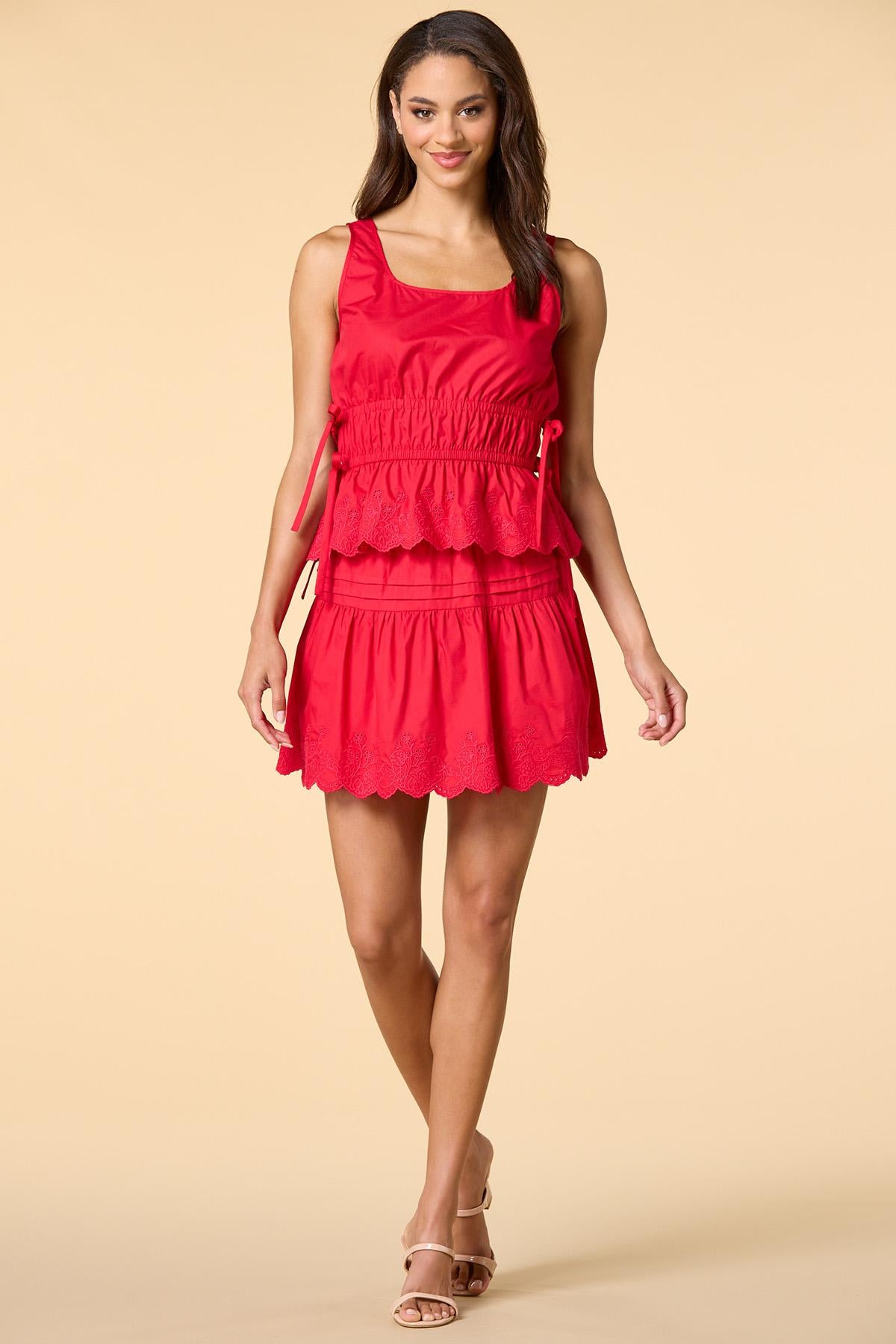 Versona candy apple mini skirt RED
