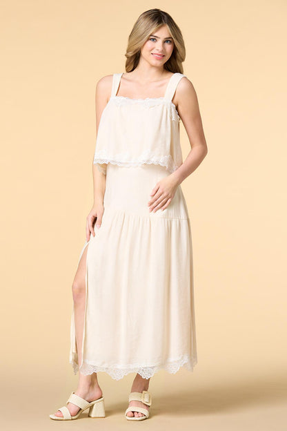 Versona love and lace maxi skirt YELLOW
