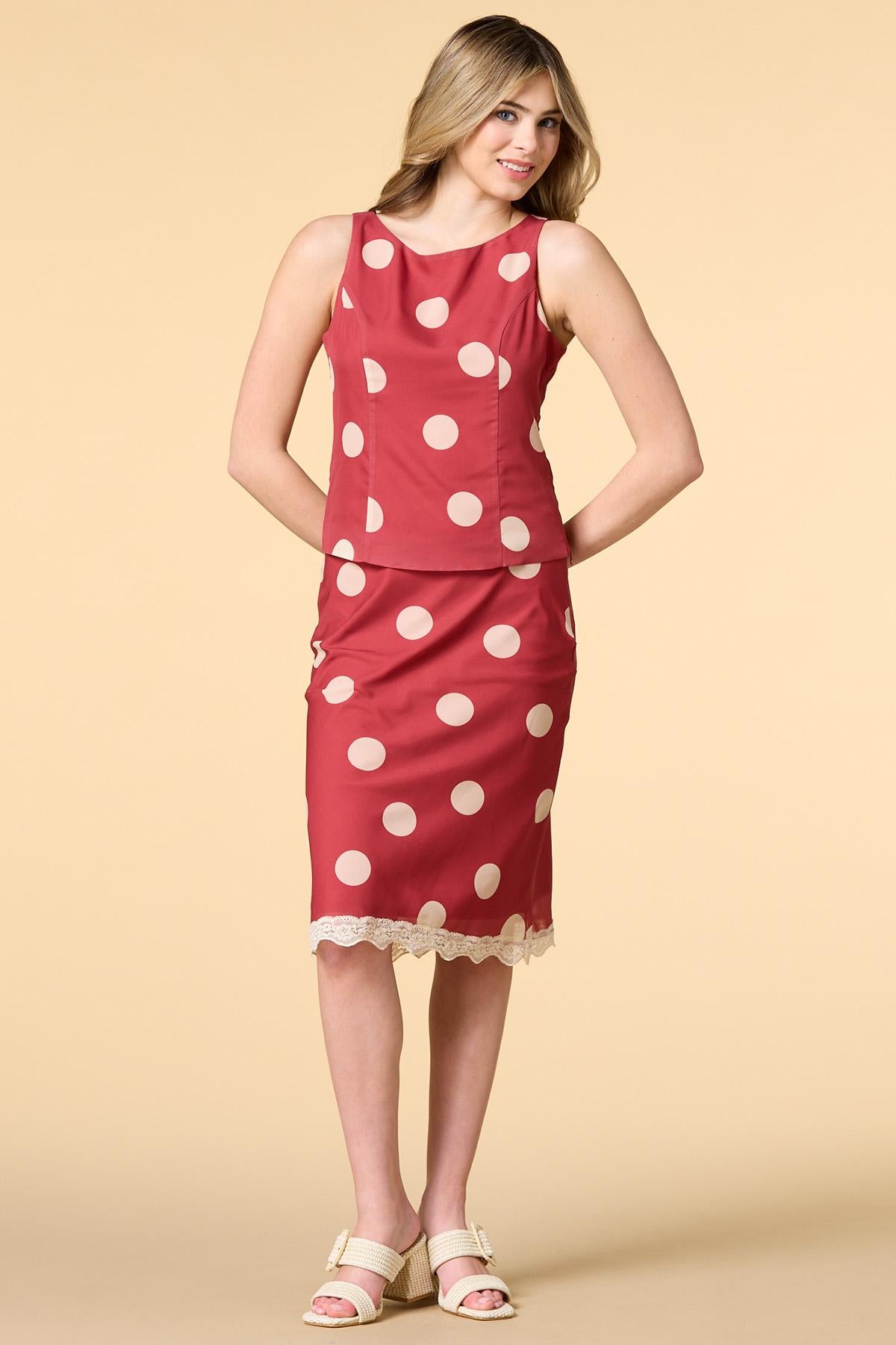 Versona dot flash tank RED