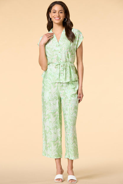 Versona leaf it to me shirt GREEN_MULTI