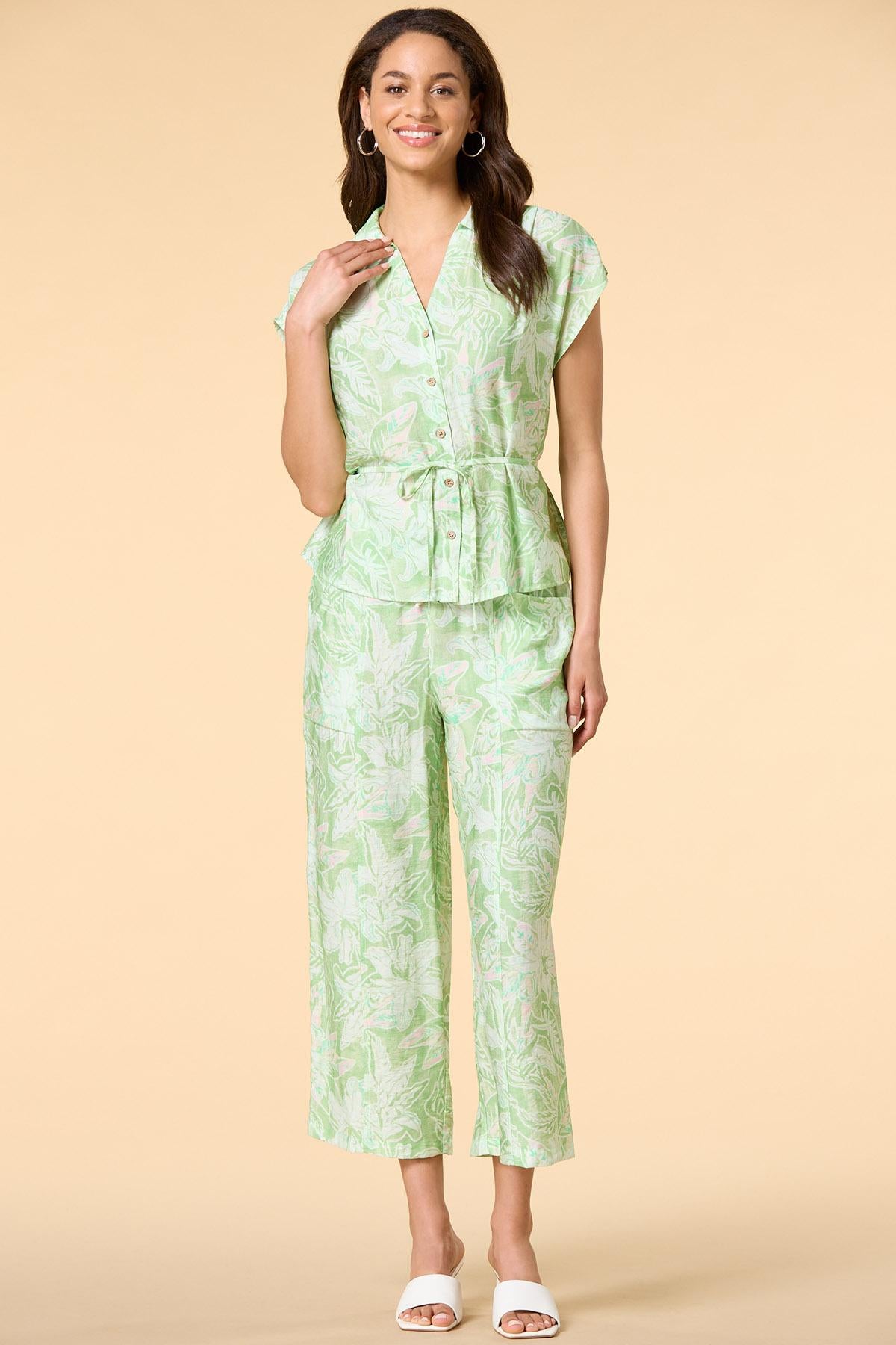 Versona leaf it to me pants GREEN_MULTI
